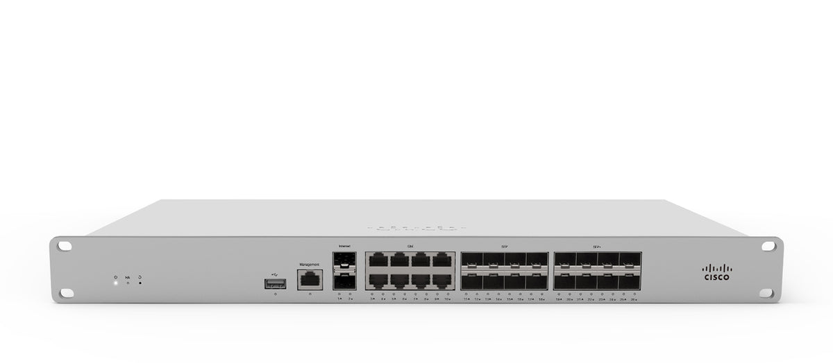 Cisco Meraki MX95-HW MX95 2 Gbps Cloud Managed SD-WAN 4x 10G SFP+ Security Appliance