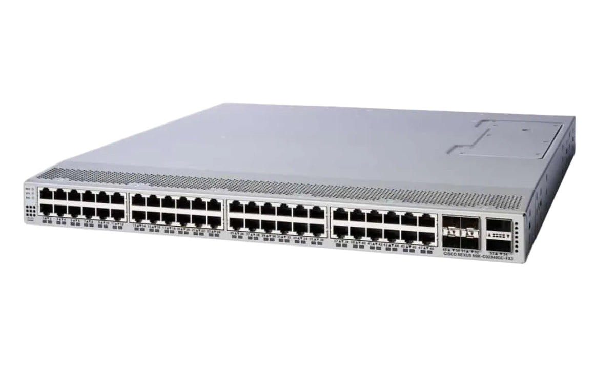 Cisco N9K-C92348GC-FX3 Nexus 9000 48-Port Gigabit 4x 25G SFP28 2x 100G QSFP28 Uplink Switch - New