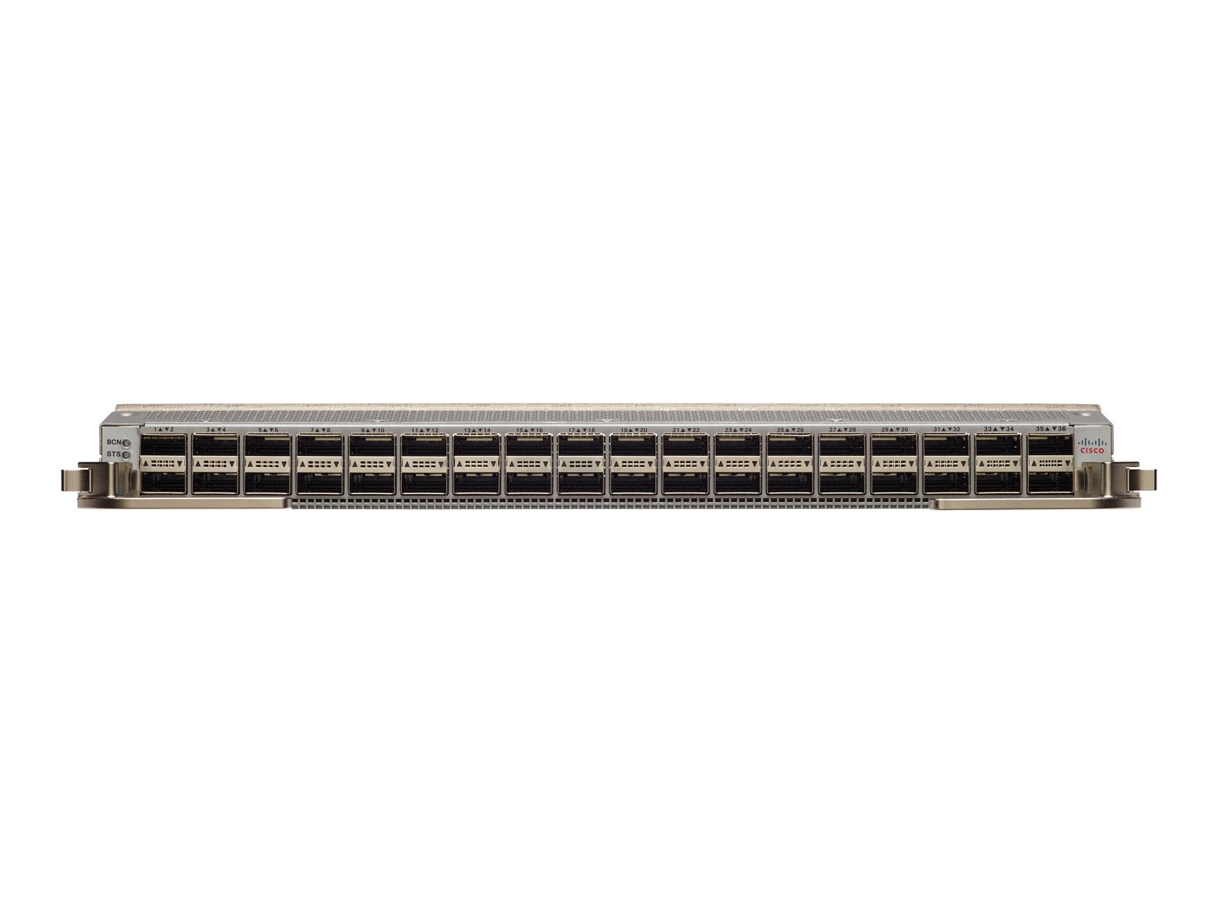 CISCO N9K-X9736C-FX 36-PORT 100-GIGABIT ETHERNET QSFP28 LINE CARD