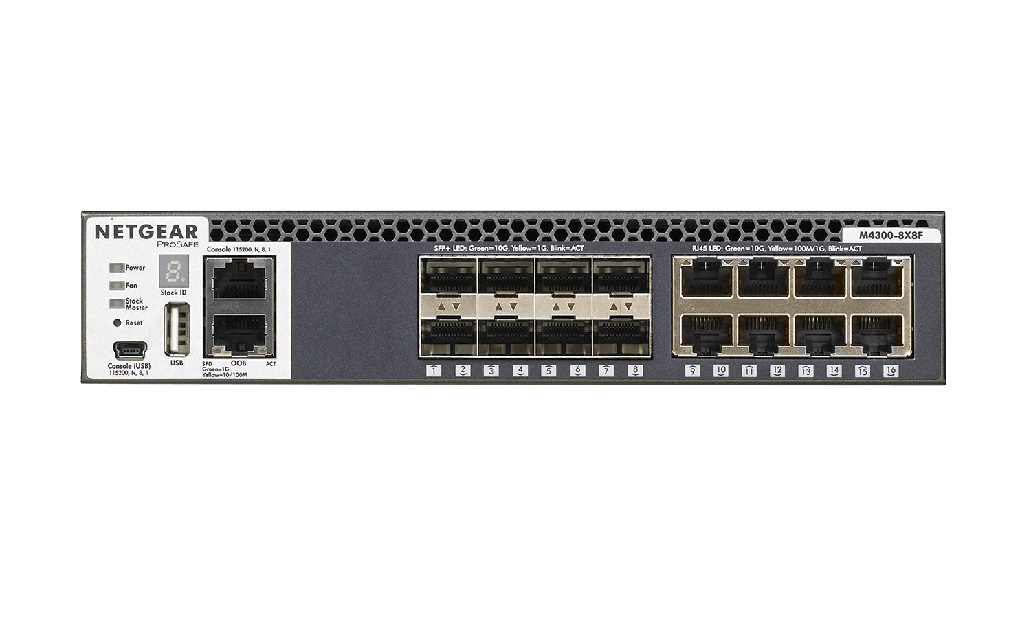 Netgear M4300-8X8F 8-Port RJ45 & 8-Port SFP+ 10G Switch