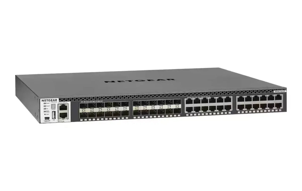 NETGEAR M4300-24X24F XSM4348S-100NES 24-Port RJ45 24-Port SFP+ 10G Stackable Switch - New