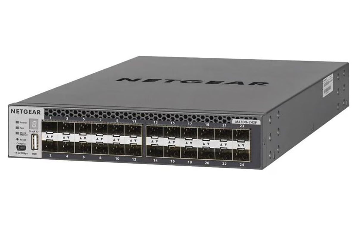 NETGEAR M4300-24XF XSM4324FS Series 22-Port 10G SFP+ 2x Combo 480Gbps Half-Width Stackable Switch