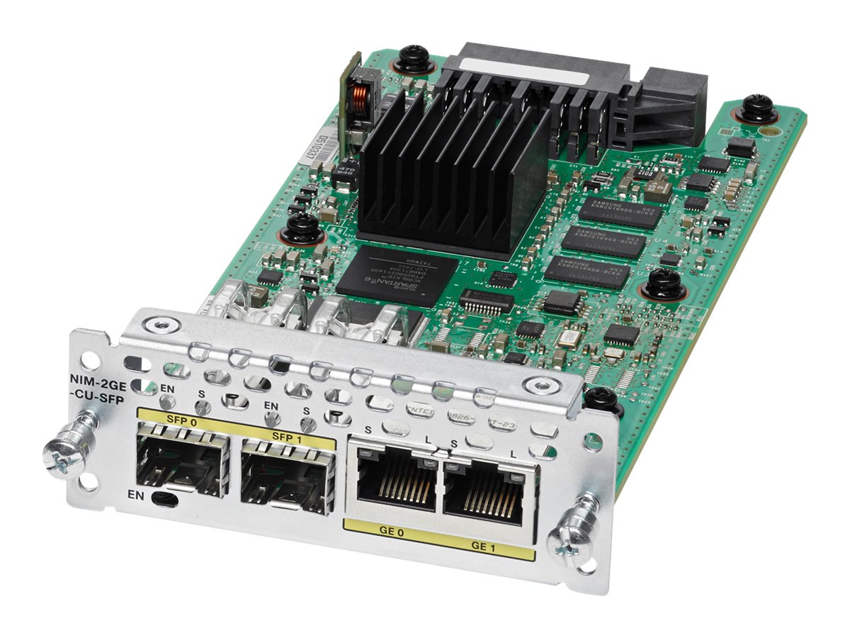 NEW CISCO NIM-2GE-CU-SFP= 2-PORT GE WAN NIM DUAL-MODE RJ45 & SFP