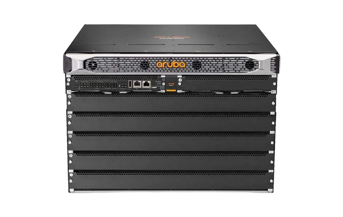 HPE Aruba R0X26C CX 6405 v2 5-Slot 14Tbps Layer 3 Modular Switch Chassis - New