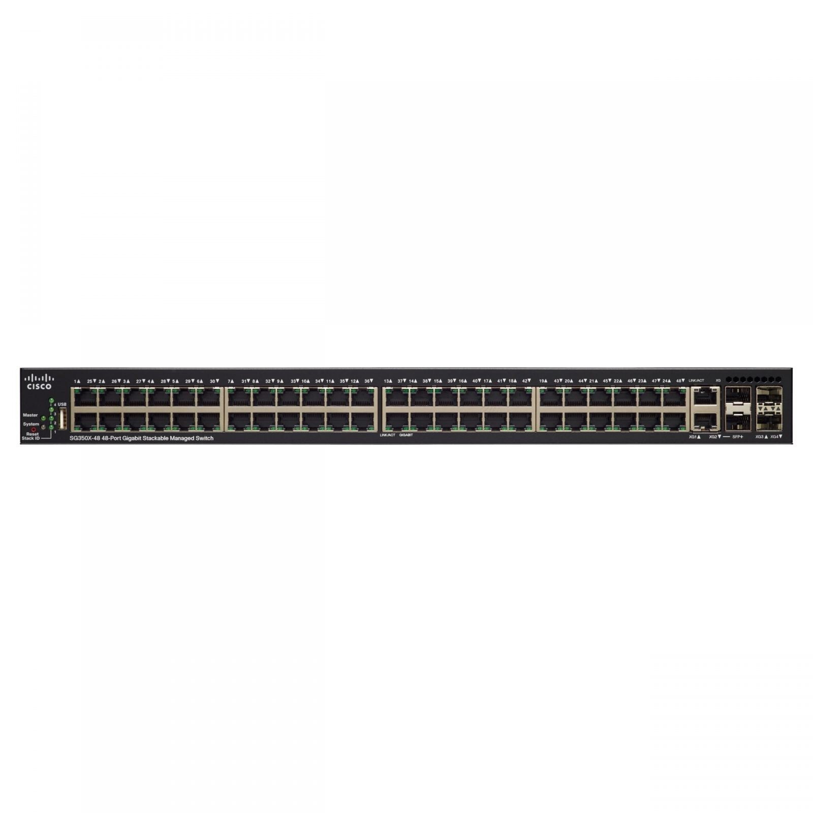 Cisco SG350X-48MP 48-Port Gigabit PoE Managed Switch SG350X-48MP-K9-NA - New