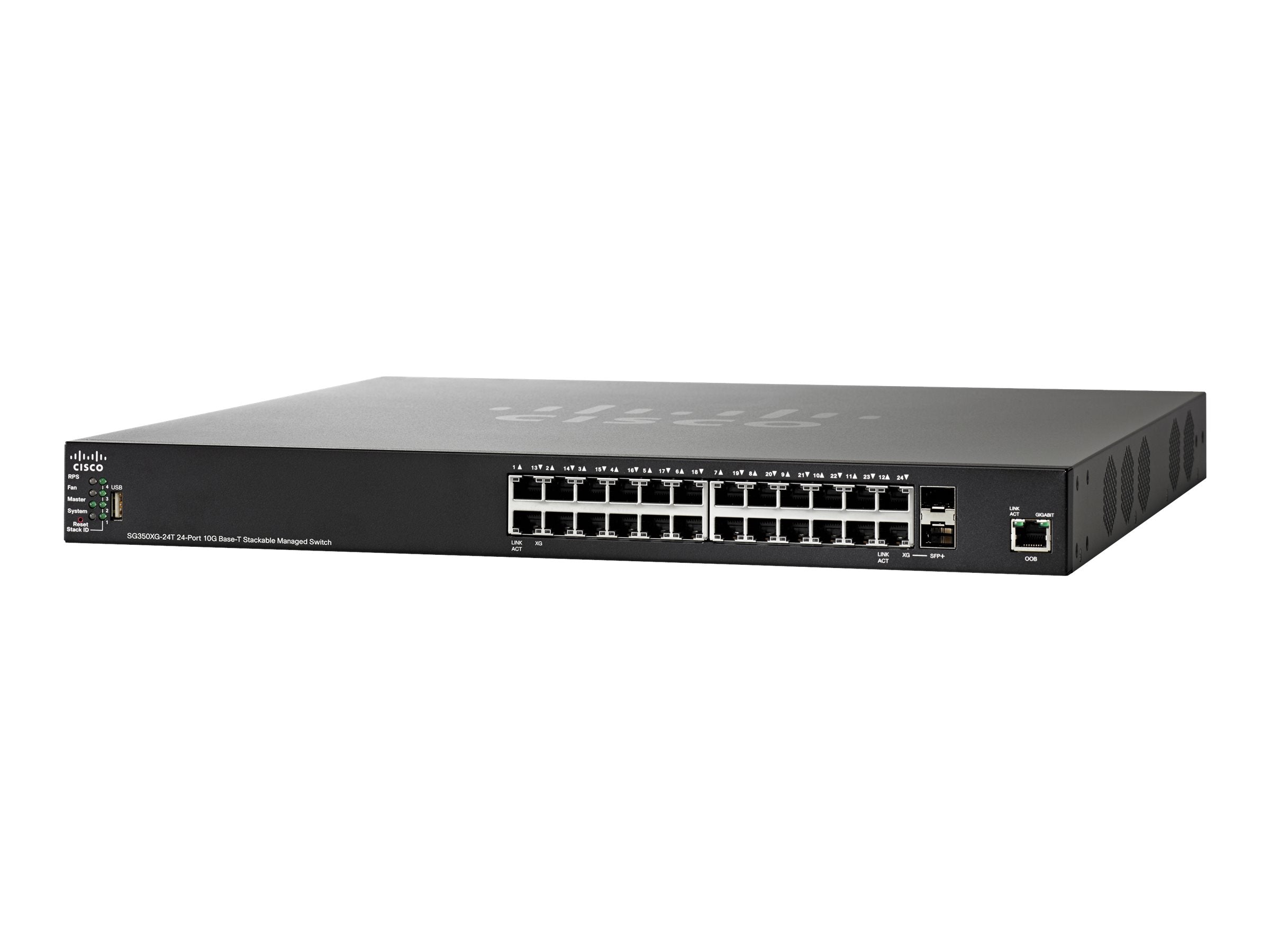 NEW CISCO SG350XG-24T-K9 24 10 GIGABIT ETHERNET 10GBASE-T SWITCH