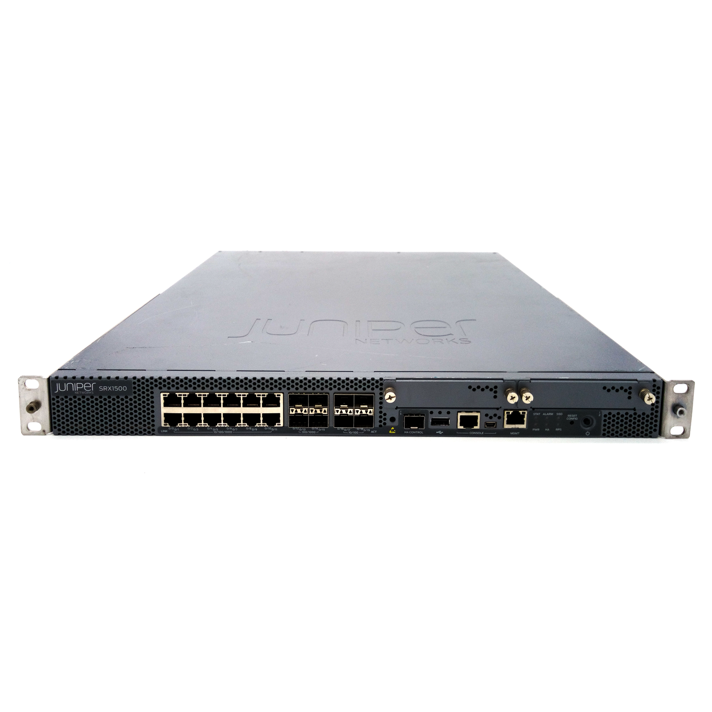 JUNIPER SRX1500-AC 16-PORT 1G 4X 10G SFP+ 120GB SSD SERVICES GATEWAY 2 - New