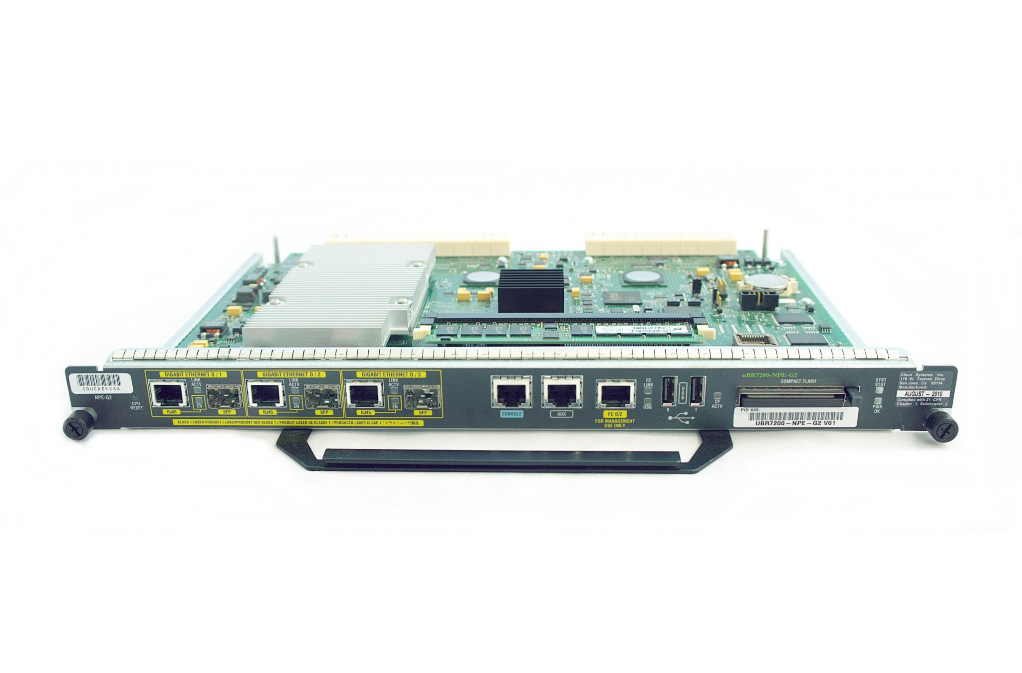 Cisco Systems UBR7200 NPE-G2 Engine with 3GE/Fe/E Ports