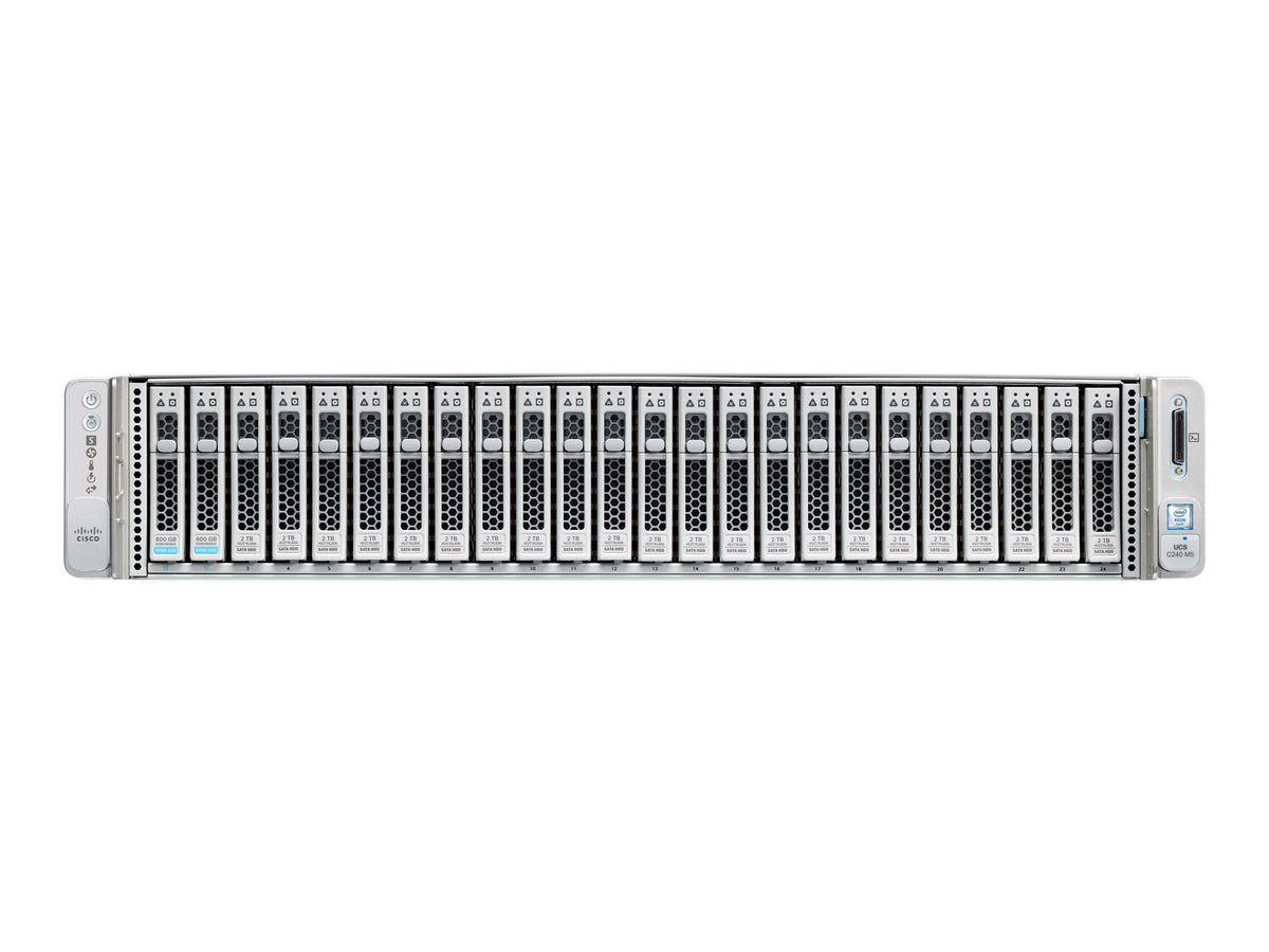 Cisco UCS-C240-M5 24SFF 2x Xeon Gold 6132 28-Core 64GB DDR4 RAID-M5 2U Rack Server Custom