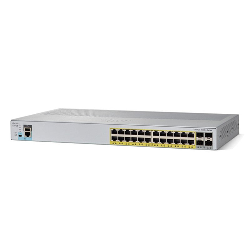 NEW CISCO WS-C2960L-24PS-LL 24 PORT 10/100/1000 ETHERNET POE+ PORTS 4 X 1G SFP