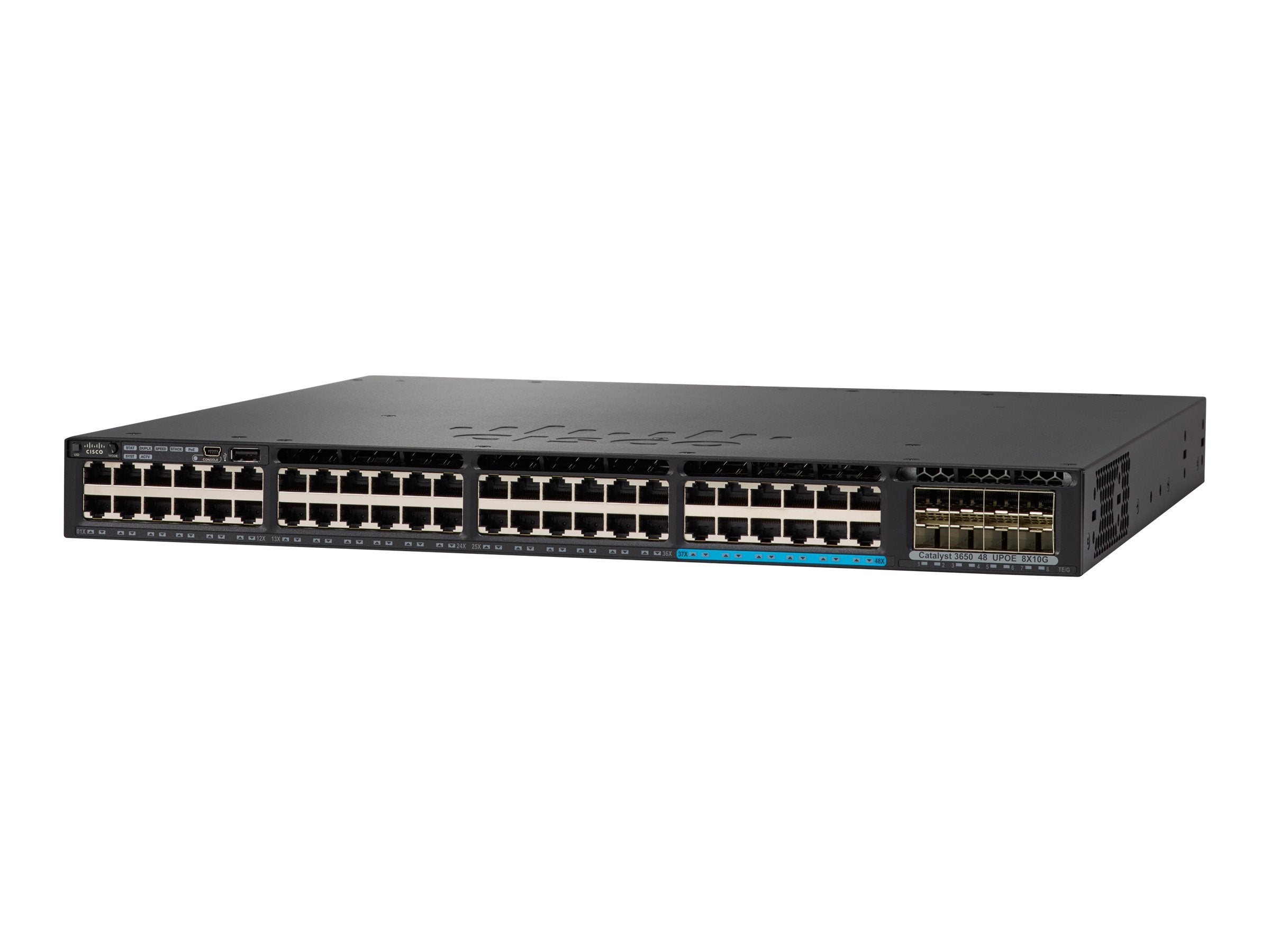 New Cisco Catalyst 3650-12X48FD-S Switch - 48 ports - managed - rack-mountable