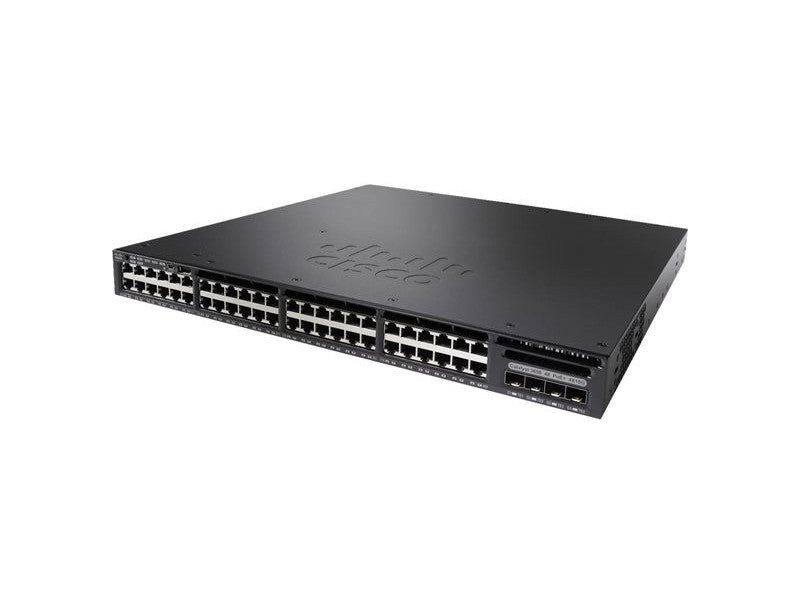 CISCO WS-C3650-48PQ-S CATALYST 3650 48 PORT POE 4X10G UPLINK IP BASE