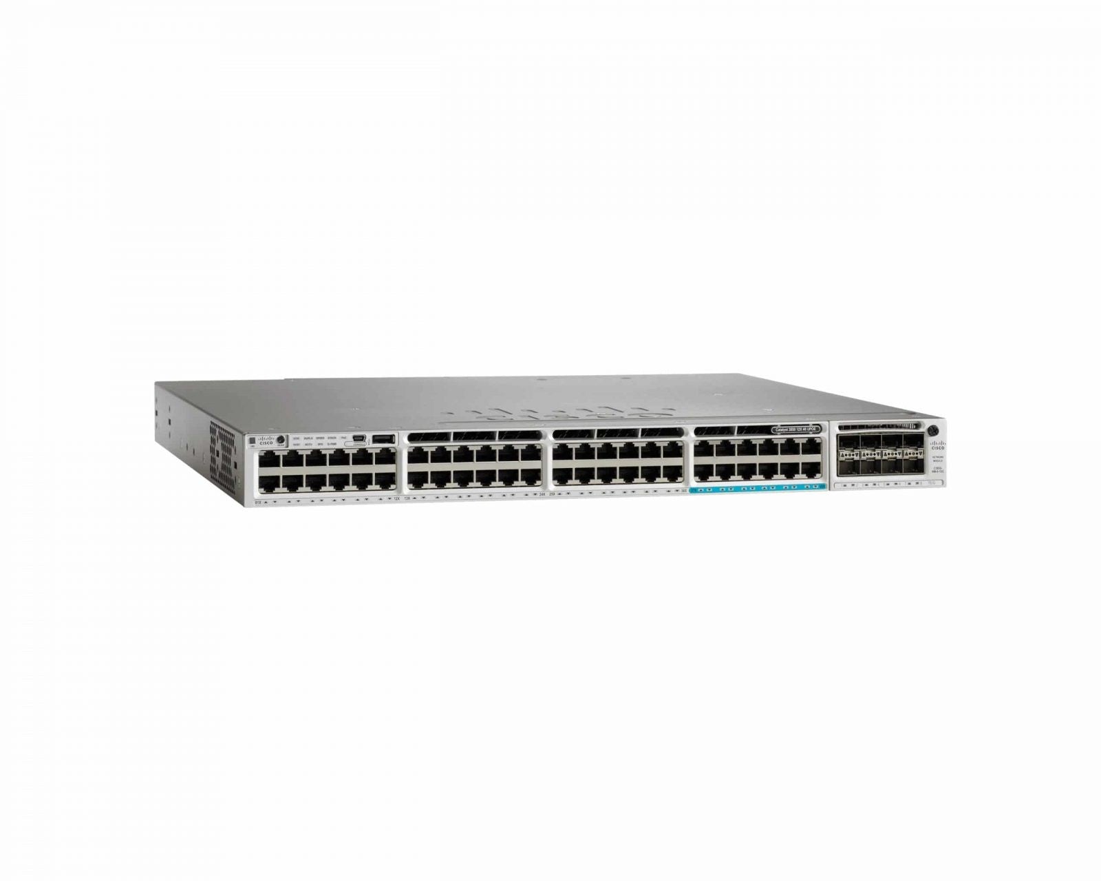 NEW Cisco WS-C3850-12X48U-S Switch 48 Port GE 12x 10 Gbps UPOE IP Base 1100 AC