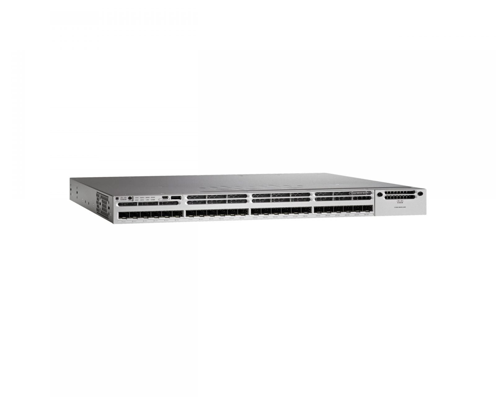 Cisco WS-C3850-24XS-E Switch 24 SFP+ Ethernet Ports IP Services 715WAC PWR