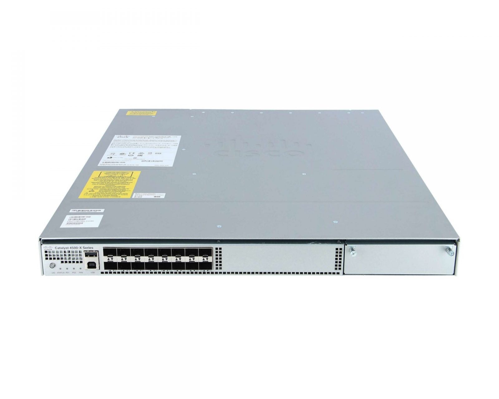Cisco WS-C4500X-16SFP+ Switch 4500-X 16 Port 10GE IP Base, Front-to-Back Cooling, DUAL P/S