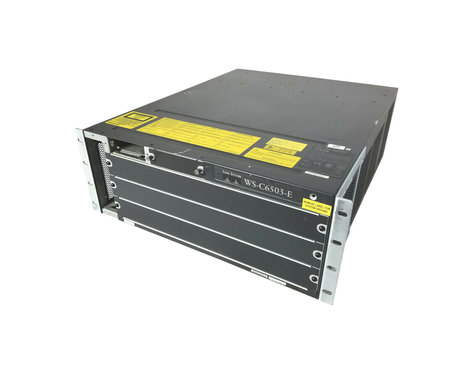 WS-C6503-E Catalyst 6500 Enhanced 3-slot chassis, 4RU, no PS, no Fan Tray - New