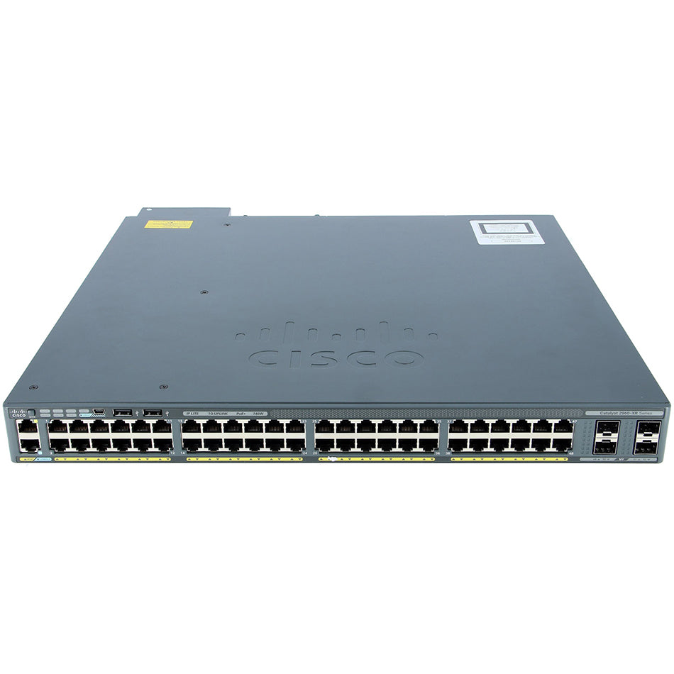 CISCO WS-C2960XR-48TD-I SWITCH 48 PORT 2X SFP+ XR IP LITE 250W PWR - New