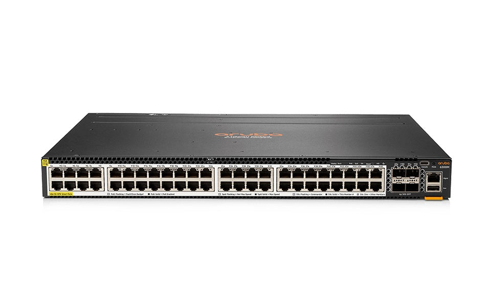 HPE JL659A Aruba 6300M 48Sr5 Cl6 Poe 4Sfp56 Switch - New