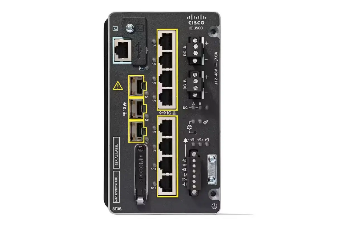 Cisco IE-3500-8T3S-E IE3500 Rugged 8-Port Gigabit 3x1G SFP Uplink Non-PoE Managed Switch