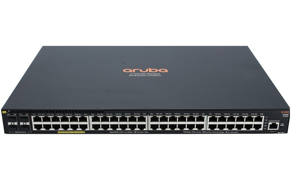 HP JL262A HPE Aruba 2930F 48G PoE+ 4SFP Switch